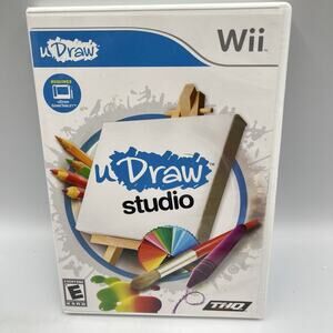 uDraw Studio Wii (Nintendo Wii, 2010) Complete w/ Manual - Tested U DRAW